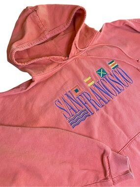 Vintage San Francisco Crazy Shirts Hoodie Men’s L 90s Flags Travel City Coastal